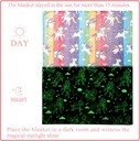 Glow in The Dark Stars Heart Blanket 