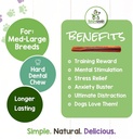 Nature Gnaws Large Bully Sticks for Dogs 5-6" (3 Count) - Thick Long Lasting for Aggressive Chewers and Large Dogs - Natural Beef Dog Chew Bones