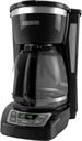 BLACK+DECKER 12-Cup Digital Coffee Maker, CM1160B, Programmable, Washable Basket Filter, Sneak-A-Cup, Auto Brew, Water Window, Keep Hot Plate