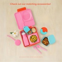 OmieBox Bento Box for Kids - Insulated with Leak Proof Thermos Food Jar - 3 Compartments, Two Temperature Zones (Single) (Packaging May Vary)