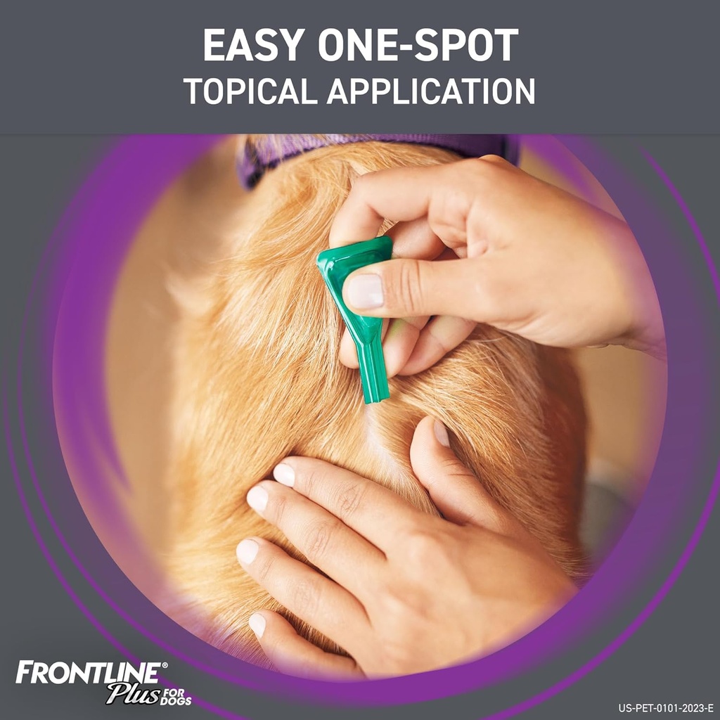 Frontline Plus Flea and Tick Treatment for Small Dogs Upto 5 to 22 lbs