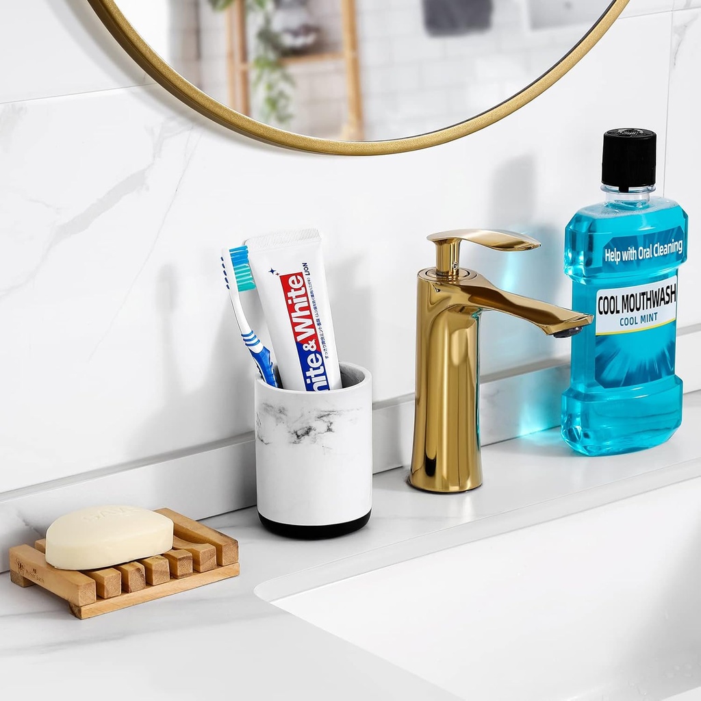 VITVITI Toothbrush Holders for Bathrooms, Toothpaste Tooth Brushing Holder, Bathroom Organizer Countertop for Vanity/Makeup Brushes