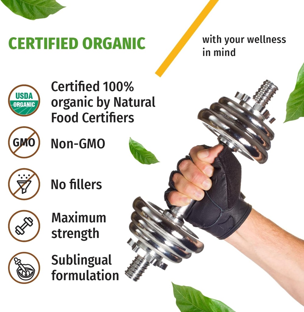 Organic Vitamin D3 K2 Drops w MCT Oil Omega 3, Maximum Strength, 5000 IU, No Fillers, Non-GMO Liquid D3 for Faster Absorption