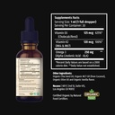 Organic Vitamin D3 K2 Drops w MCT Oil Omega 3, Maximum Strength, 5000 IU, No Fillers, Non-GMO Liquid D3 for Faster Absorption