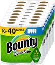 Bounty Quick Size Paper Towels, White, 16 Family Rolls 