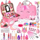 Kids Washable Makeup Girls Toys - Girls Makeup Kit for Kids Makeup Set Real Makeup for Kid Little Girls Toddlers Children Princess Christmas Birthday Gifts Toys for 3 4 5 6 7 8 9 10 Year Old Girls