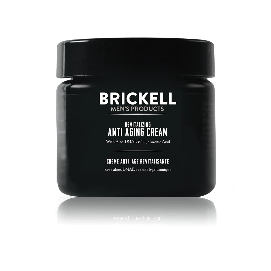 Brickell Men's Revitalizing Anti-Aging Cream For Men, Natural and Organic Anti Wrinkle Night Face Cream To Reduce Fine Lines and Wrinkles, 2 Ounce
