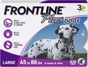Frontline Plus Flea and Tick Treatment for Large Dogs Up to 45 to 88 lbs